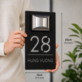 Biển Số Nhà Hiện Đại Năng Lượng Mặt Trời (FreeShip)